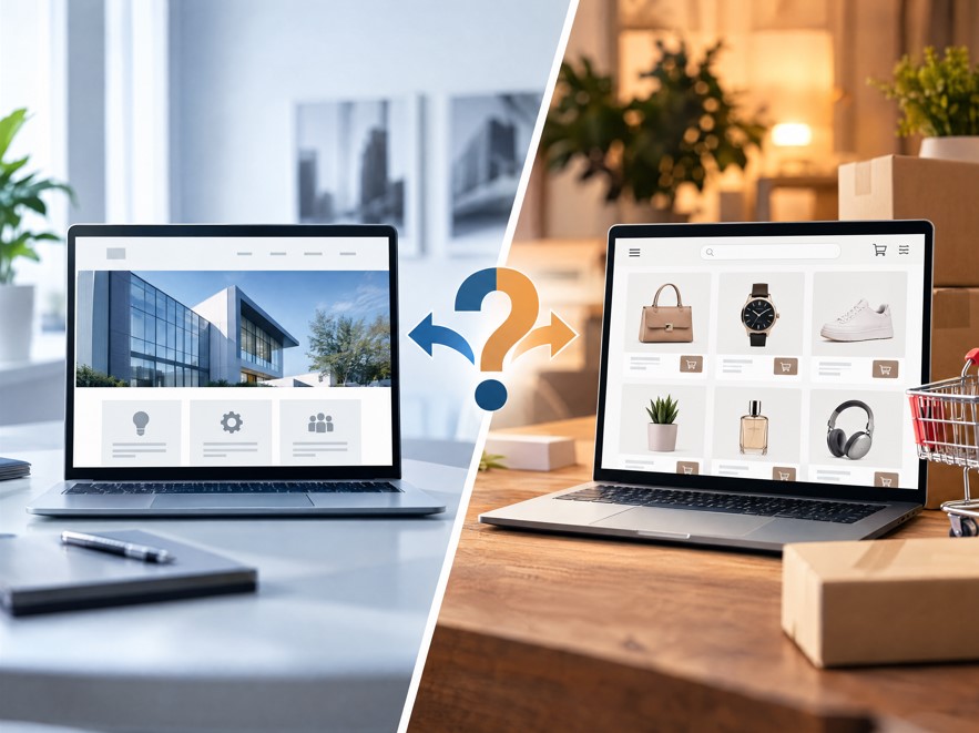 Site vitrine ou boutique en ligne : que choisir pour votre entreprise ?