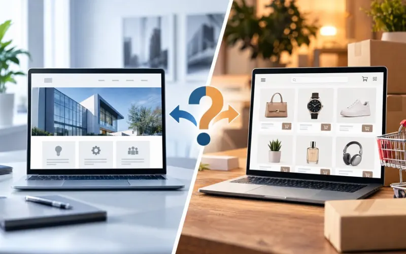 Site vitrine ou boutique en ligne : que choisir pour votre entreprise ?