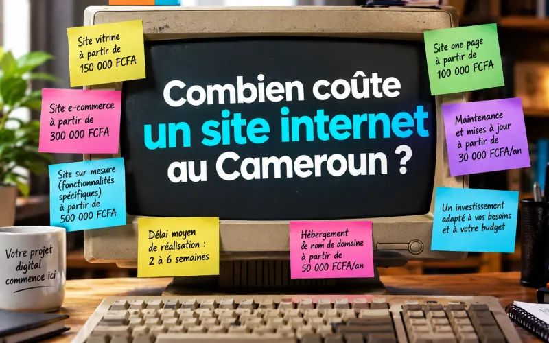 Combien coûte un site internet au Cameroun en 2026 ?